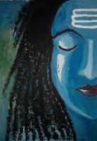 Paintings - God Of Gods Mahadev - Water Color On Paper
